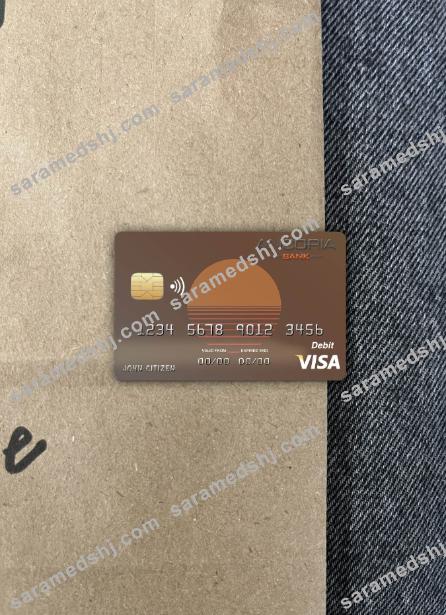 Cyprus Ancoria bank visa card photolook front